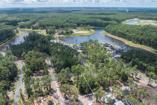 Aerial view of lot