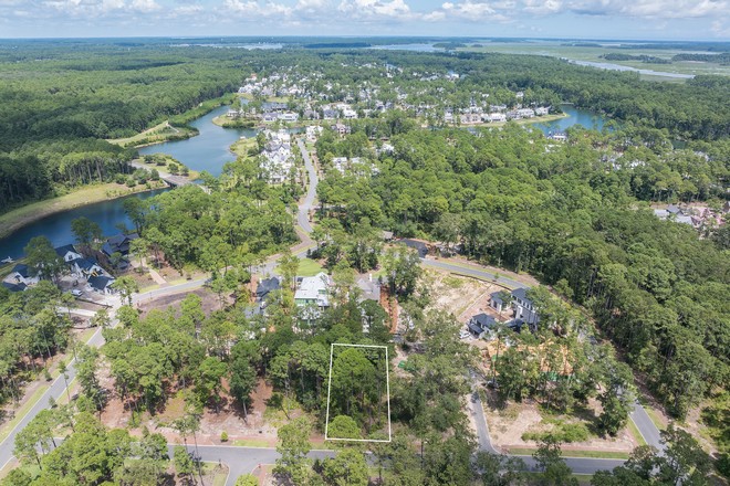 Aerial view of lot