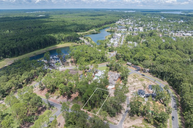 Aerial view of lot