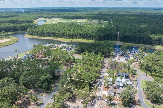 Aerial view of lot