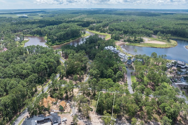 Aerial view of lot