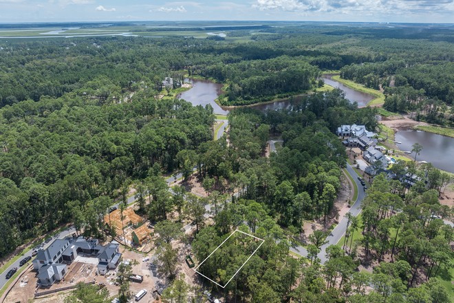 Aerial view of lot