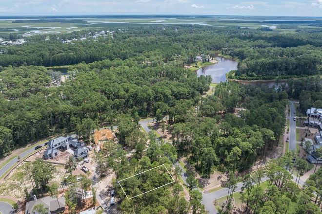 Aerial view of lot