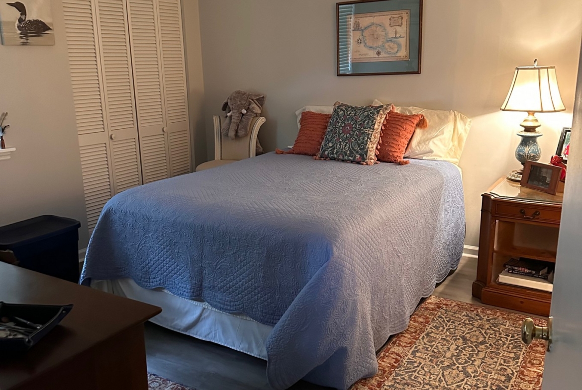 Bedroom of condo