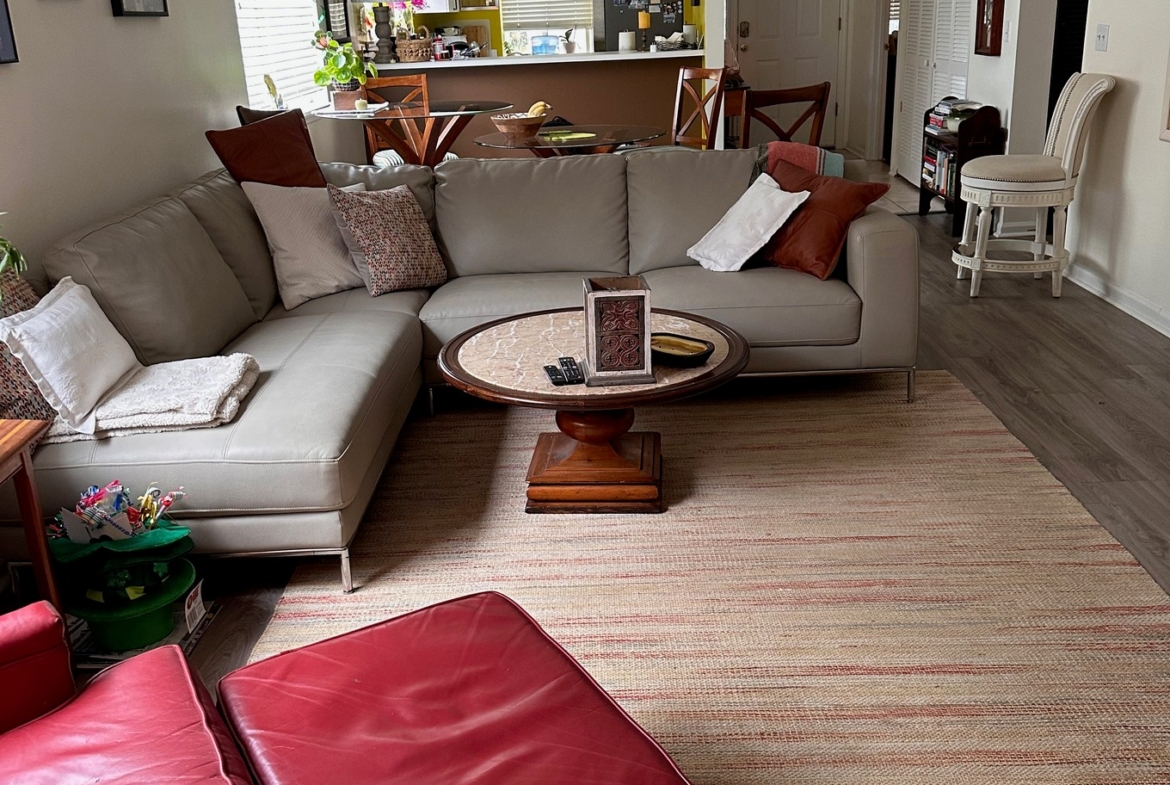 Living room of condo
