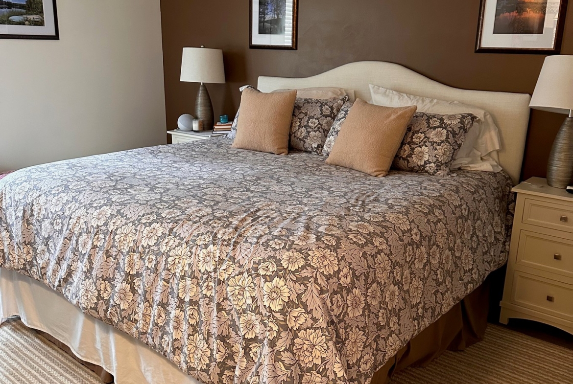 Bedroom of condo