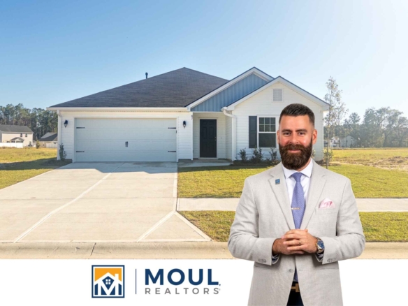 47 Founders Walk - Agent in front of property