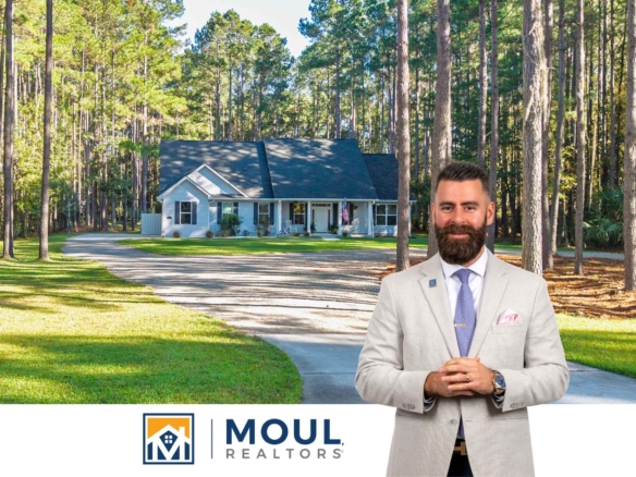 Agent in front of property - 26 Bartons Run Dr