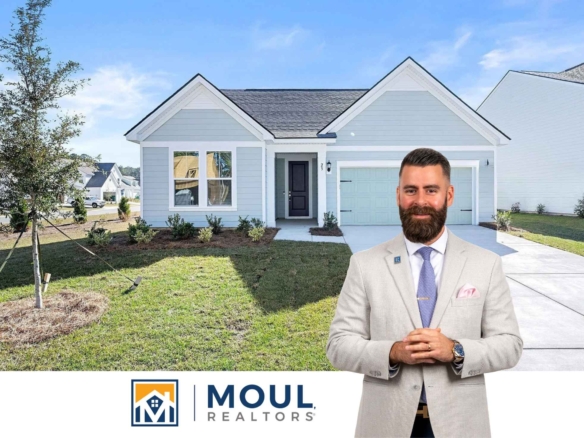 23 Scarlet Sage Dr - Agent in front of property